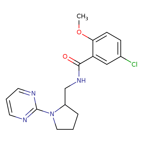 5-chloro-2-methoxy-N-{[1-(pyrimidin-2-yl)pyrrolidin-2-yl]methyl}benzamide