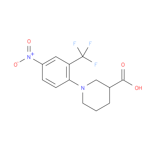 1-(4-Nitro-2-(trifluoromethyl)phenyl)piperidine-3-carboxylic acid