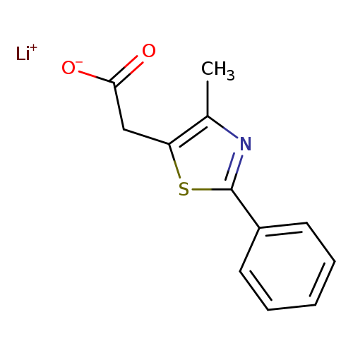 lithium(1+) ion 2-(4-methyl-2-phenyl-1,3-thiazol-5-yl)acetate
