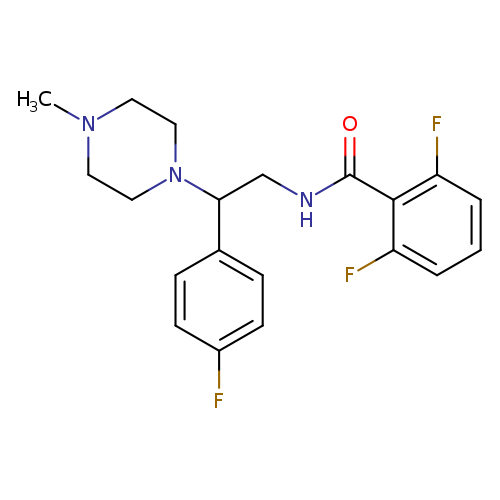 2,6-difluoro-N-[2-(4-fluorophenyl)-2-(4-methylpiperazin-1-yl)ethyl]benzamide