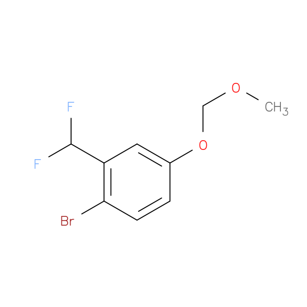 1-bromo-2-(difluoromethyl)-4-(methoxymethoxy)benzene