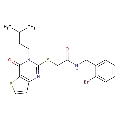 N-[(2-bromophenyl)methyl]-2-{[3-(3-methylbutyl)-4-oxo-3H,4H-thieno[3,2-d]pyrimidin-2-yl]sulfanyl}acetamide