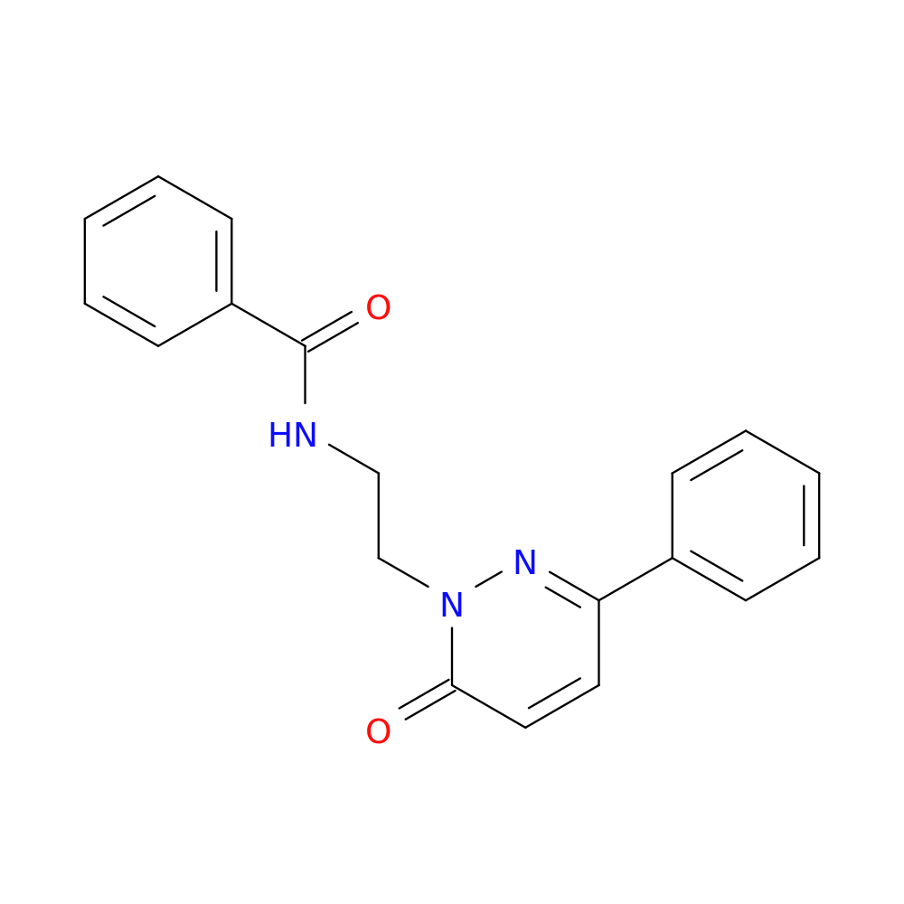 N-[2-(6-oxo-3-phenyl-1,6-dihydropyridazin-1-yl)ethyl]benzamide