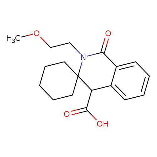 2'-(2-Methoxyethyl)-1'-oxo-1',4'-dihydro-2'h-spiro[cyclohexane-1,3'-isoquinoline]-4'-carboxylic acid
