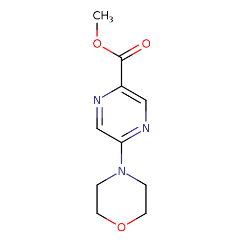 2-Pyrazinecarboxylic acid, 5-(4-morpholinyl)-, methyl ester