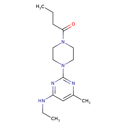 1-{4-[4-(ethylamino)-6-methylpyrimidin-2-yl]piperazin-1-yl}butan-1-one