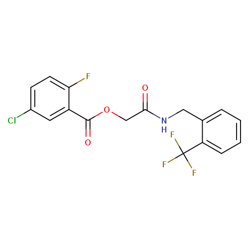 ({[2-(trifluoromethyl)phenyl]methyl}carbamoyl)methyl 5-chloro-2-fluorobenzoate