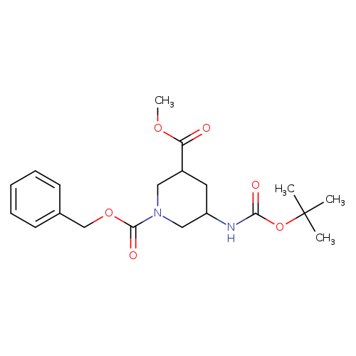 1-Benzyl 3-methyl 5-(tert-butoxycarbonylamino)piperidine-1,3-dicarboxylate