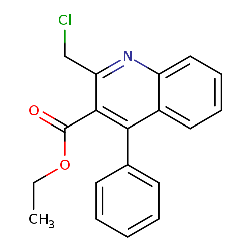3-Quinolinecarboxylic acid, 2-(chloromethyl)-4-phenyl-, ethyl ester