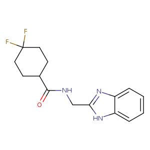 N-[(1H-1,3-benzodiazol-2-yl)methyl]-4,4-difluorocyclohexane-1-carboxamide