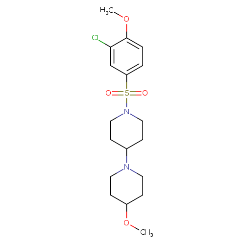 1'-(3-chloro-4-methoxybenzenesulfonyl)-4-methoxy-1,4'-bipiperidine