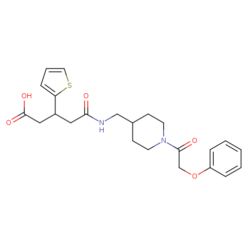 4-({[1-(2-phenoxyacetyl)piperidin-4-yl]methyl}carbamoyl)-3-(thiophen-2-yl)butanoic acid