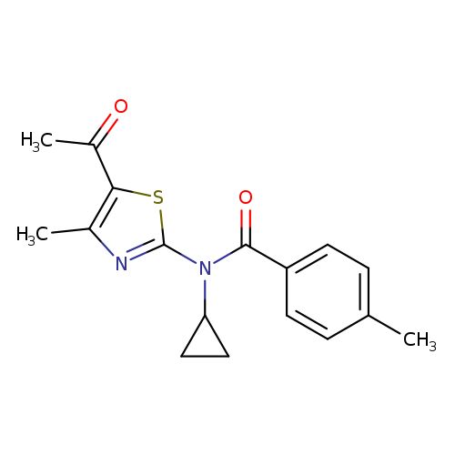 N-(5-Acetyl-4-methylthiazol-2-yl)-N-cyclopropyl-4-methylbenzamide