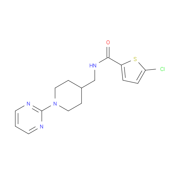 5-chloro-N-{[1-(pyrimidin-2-yl)piperidin-4-yl]methyl}thiophene-2-carboxamide