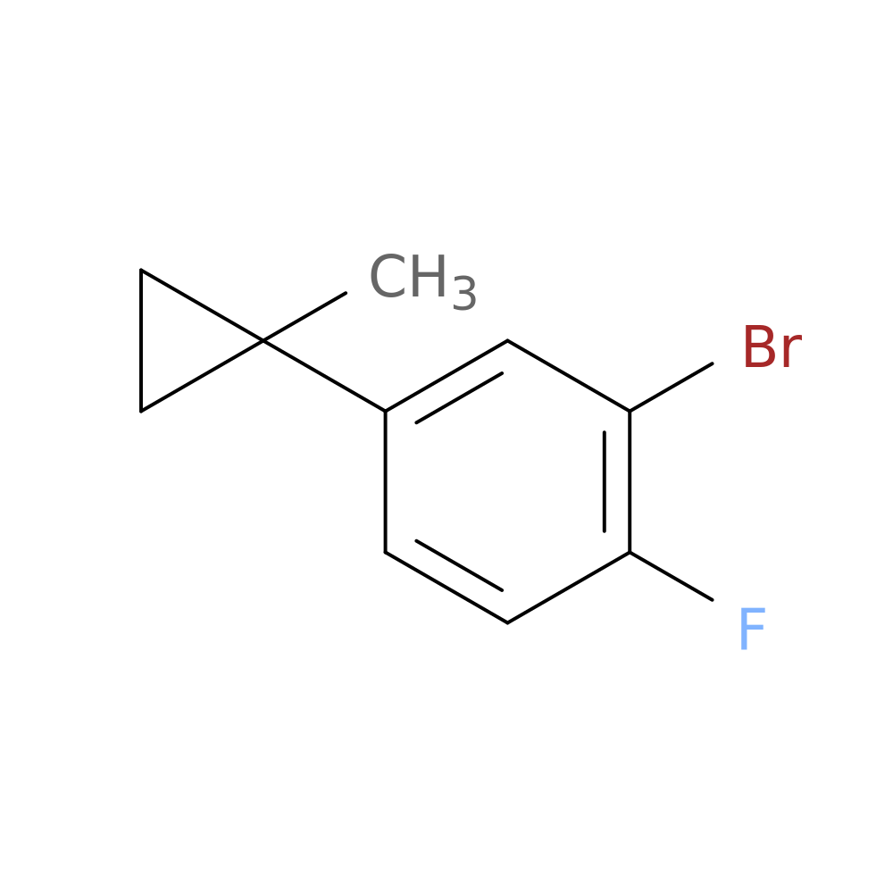 2-Bromo-1-fluoro-4-(1-methylcyclopropyl)benzene