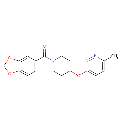3-{[1-(2H-1,3-benzodioxole-5-carbonyl)piperidin-4-yl]oxy}-6-methylpyridazine