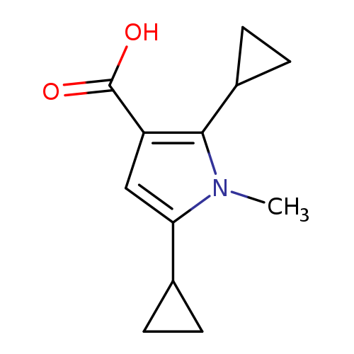 2,5-dicyclopropyl-1-methyl-1H-pyrrole-3-carboxylic acid