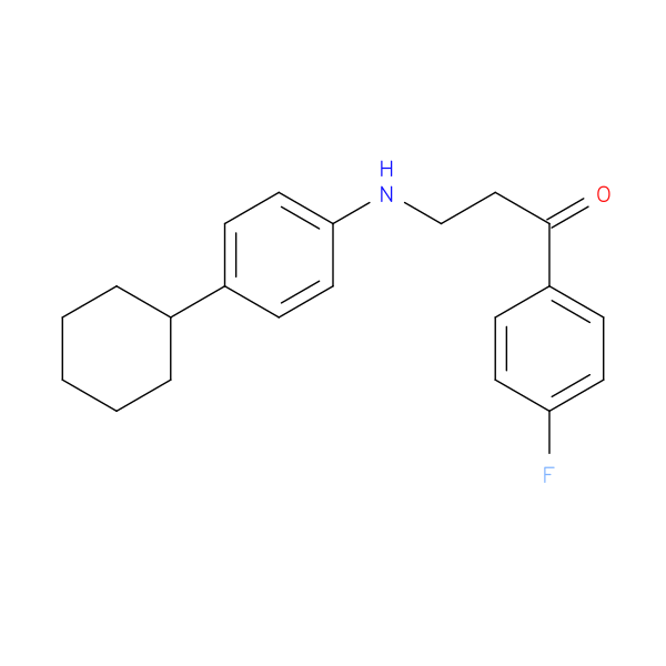 3-[(4-cyclohexylphenyl)amino]-1-(4-fluorophenyl)propan-1-one