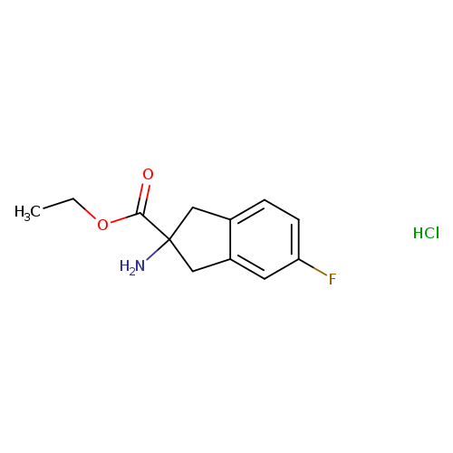 Ethyl 2-amino-5-fluoro-2,3-dihydro-1h-indene-2-carboxylate hcl