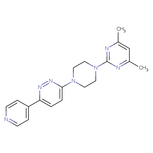 4,6-dimethyl-2-{4-[6-(pyridin-4-yl)pyridazin-3-yl]piperazin-1-yl}pyrimidine