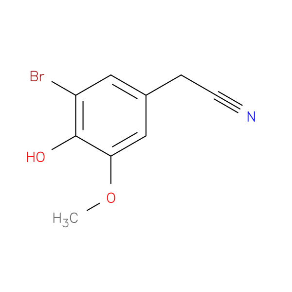 2-(3-Bromo-4-hydroxy-5-methoxyphenyl)acetonitrile