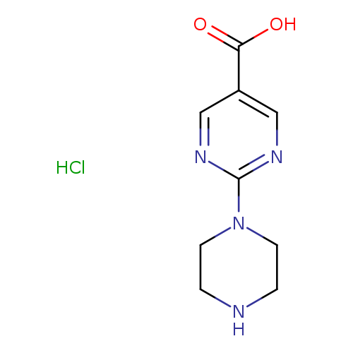 2-(piperazin-1-yl)pyrimidine-5-carboxylic acid hydrochloride