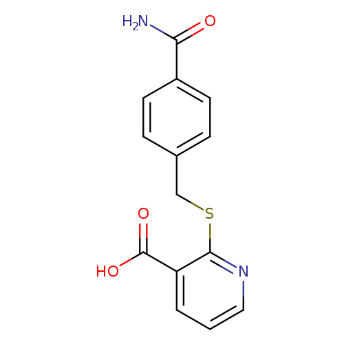 2-{[(4-carbamoylphenyl)methyl]sulfanyl}pyridine-3-carboxylic acid