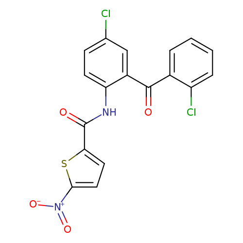 N-[4-chloro-2-(2-chlorobenzoyl)phenyl]-5-nitrothiophene-2-carboxamide