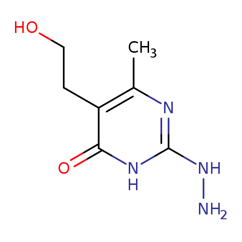 2-hydrazinyl-5-(2-hydroxyethyl)-6-methyl-3,4-dihydropyrimidin-4-one