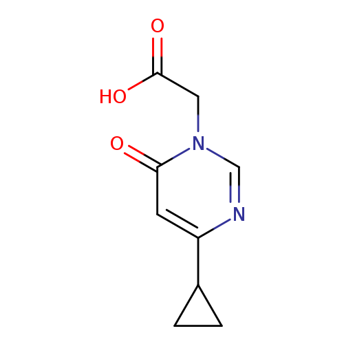 2-(4-Cyclopropyl-6-oxopyrimidin-1(6H)-yl)acetic acid