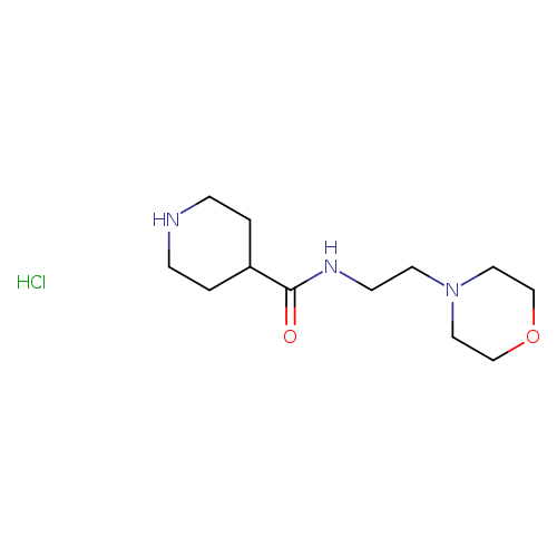 N-[2-(morpholin-4-yl)ethyl]piperidine-4-carboxamide hydrochloride