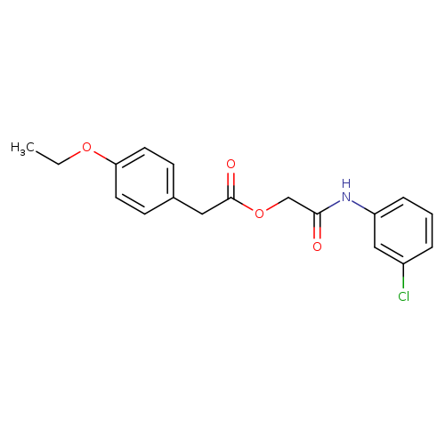 [(3-chlorophenyl)carbamoyl]methyl 2-(4-ethoxyphenyl)acetate