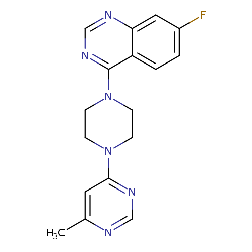 7-fluoro-4-[4-(6-methylpyrimidin-4-yl)piperazin-1-yl]quinazoline