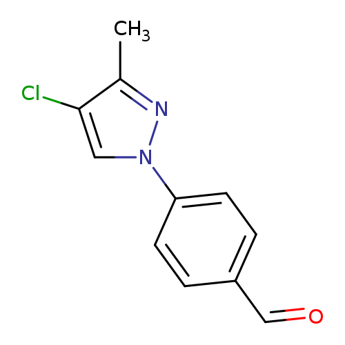 4-(4-chloro-3-methyl-1H-pyrazol-1-yl)benzaldehyde