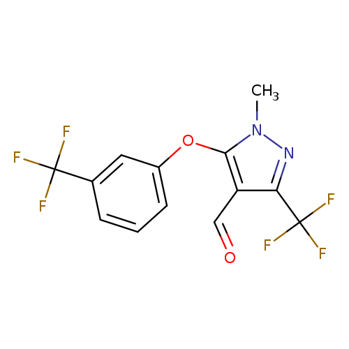 1-Methyl-3-(trifluoromethyl)-5-[3-(trifluoromethyl)phenoxy]-1h-pyrazole-4-carbaldehyde