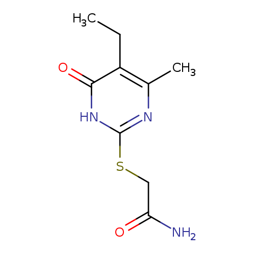 Acetamide, 2-[(5-ethyl-1,4-dihydro-6-methyl-4-oxo-2-pyrimidinyl)thio]- (9CI)