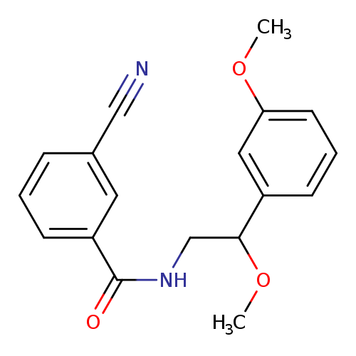 3-cyano-N-[2-methoxy-2-(3-methoxyphenyl)ethyl]benzamide