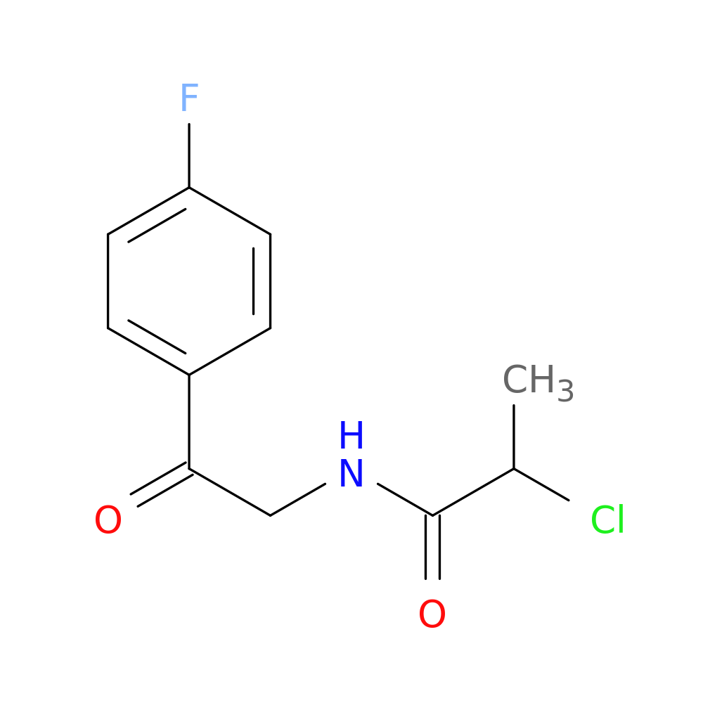 2-chloro-N-[2-(4-fluorophenyl)-2-oxoethyl]propanamide