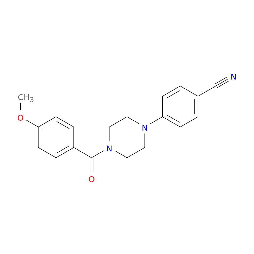 4-[4-(4-methoxybenzoyl)piperazin-1-yl]benzonitrile
