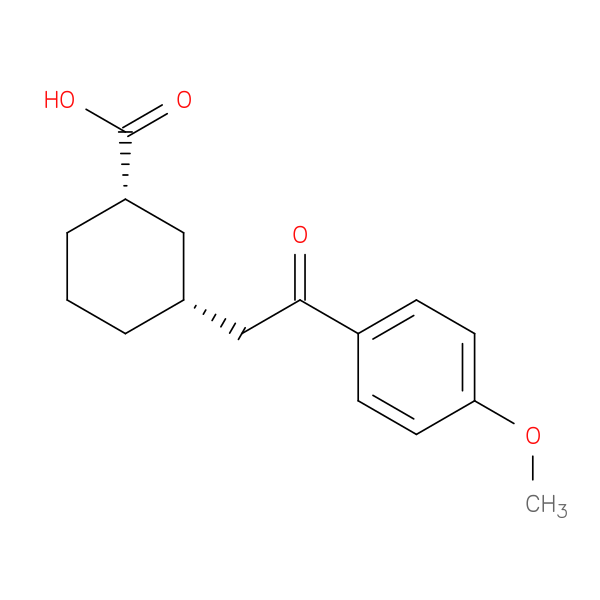 cis-3-[2-(4-Methoxyphenyl)-2-oxoethyl]cyclohexane-1-carboxylic acid