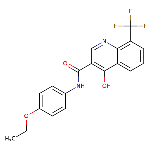 N-(4-ethoxyphenyl)-4-hydroxy-8-(trifluoromethyl)quinoline-3-carboxamide