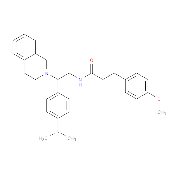 N-{2-[4-(dimethylamino)phenyl]-2-(1,2,3,4-tetrahydroisoquinolin-2-yl)ethyl}-3-(4-methoxyphenyl)propanamide