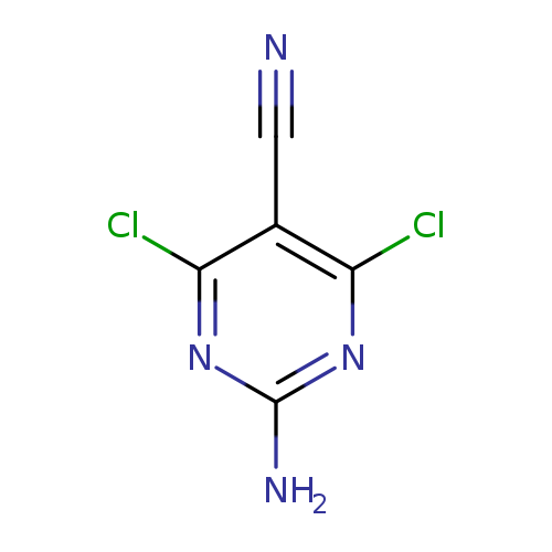 5-Pyrimidinecarbonitrile, 2-amino-4,6-dichloro-