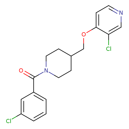 3-chloro-4-{[1-(3-chlorobenzoyl)piperidin-4-yl]methoxy}pyridine