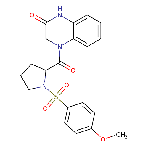 4-[1-(4-methoxybenzenesulfonyl)pyrrolidine-2-carbonyl]-1,2,3,4-tetrahydroquinoxalin-2-one