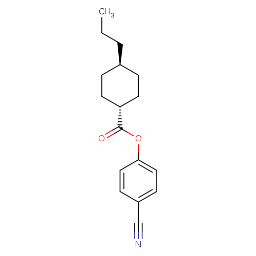 Cyclohexanecarboxylic acid, 4-propyl-, 4-cyanophenyl ester, trans-