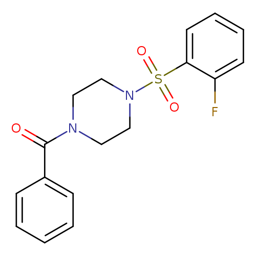 1-benzoyl-4-(2-fluorobenzenesulfonyl)piperazine