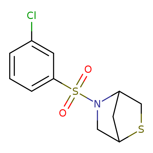 5-(3-chlorobenzenesulfonyl)-2-thia-5-azabicyclo[2.2.1]heptane