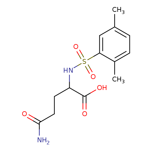 4-carbamoyl-2-(2,5-dimethylbenzenesulfonamido)butanoic acid