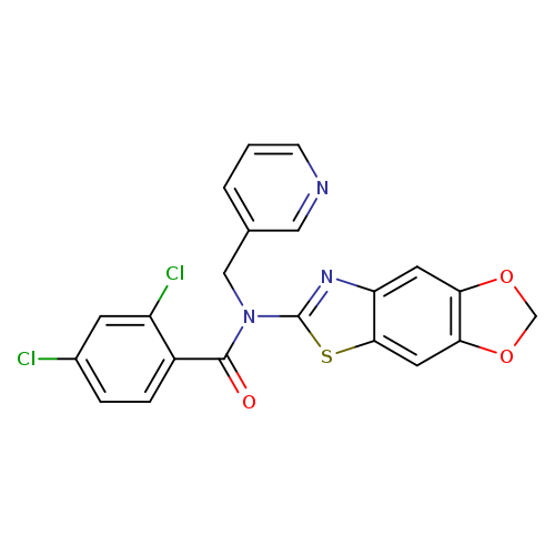 2,4-dichloro-N-{4,6-dioxa-10-thia-12-azatricyclo[7.3.0.0^{3,7}]dodeca-1(9),2,7,11-tetraen-11-yl}-N-[(pyridin-3-yl)methyl]benzamide